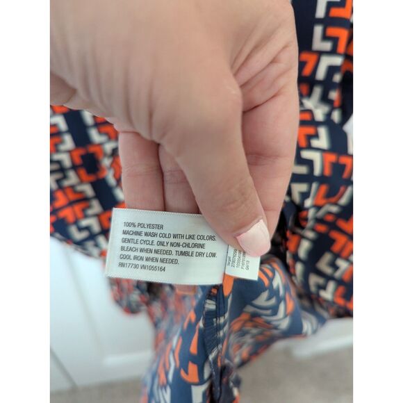 Merona Boho Sleeveless Dress | Women’s Medium | Blue & Orange | Pockets - Picture 5 of 6